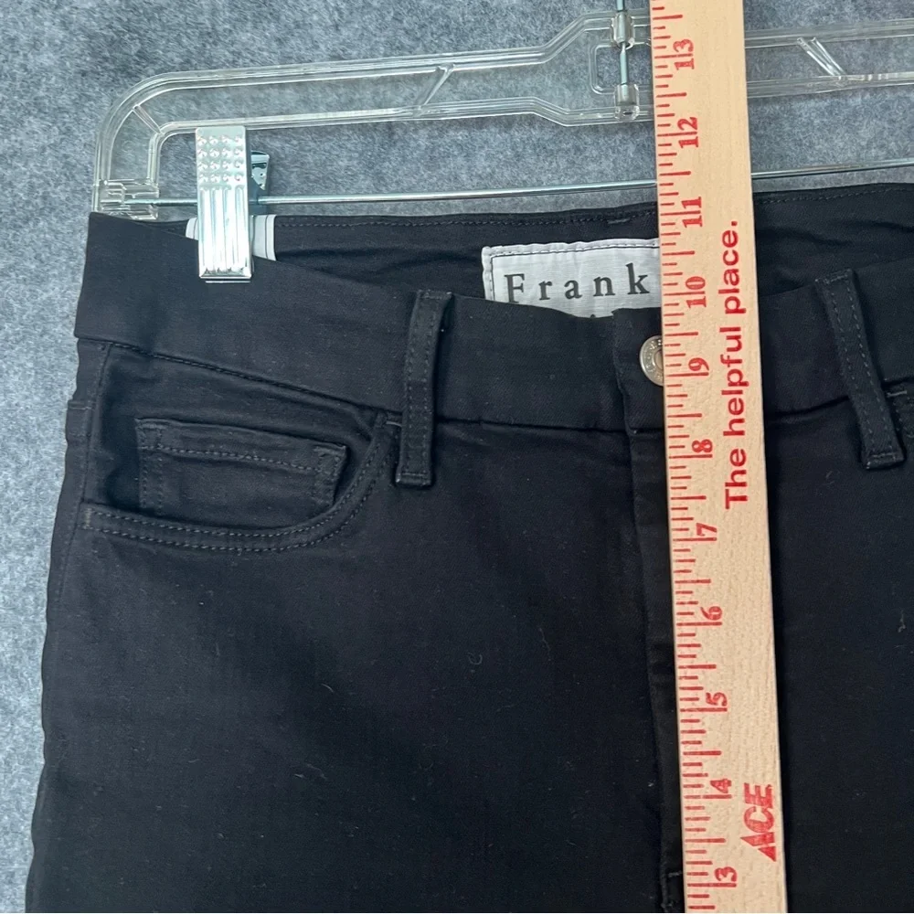FRANK & EILEEN Women Sligo Denim Ankle Jeans Raw hem Black Size 27